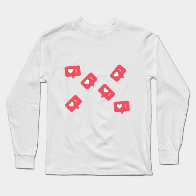 Like Icon (multiple) Long Sleeve T-Shirt by Lunarix Designs